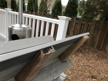 Trex type deck material appeared  Bench