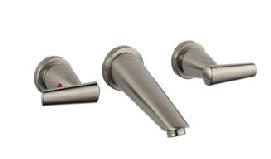 SPECIAL BUYS Stock List 3582-WL RIZU 2 Handle Wall Mount Faucet - 3 hole 8" centers; 1/4 turn stops Chrome $45.00 3582-SSWL Brilliance $69.