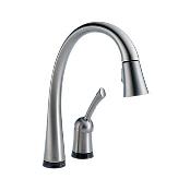 Stock List 978-RB-DST LELAND Pull Down Faucet - 2 hole 4" installation- Diamond Valve - 2 1/2" max deck thickness - Magnatite Docking