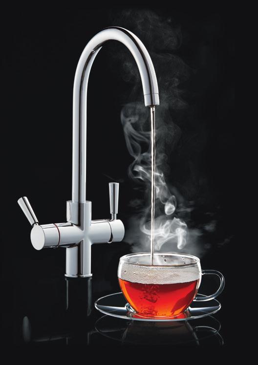 AFFORDABLE PRICE PIPING HOT Available in high quality bright chrome or brushed nickel tap finishes to suit sink material and décor Compact 2 litre boiling tank offering a greater capacity than
