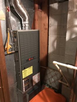 Trane brand 10 years of age approximately, average life span is 18
