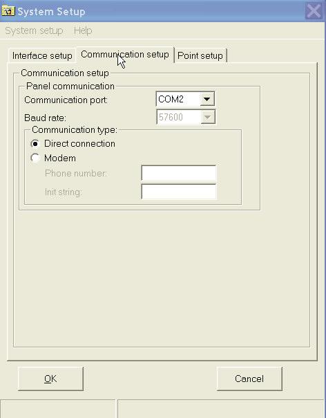 1.2 To define Communication Setup parameters: 1.