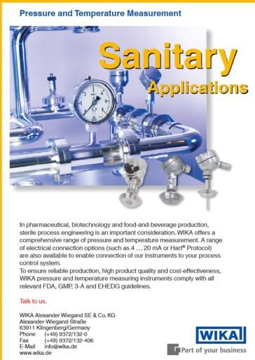 Sanitary Applications In pharmaceutical, biotechnology and food-and-beverage production, sterile process engineering is an