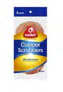 6 in 2 48 O-Cedar Scrunge Sponges Patented scouring surface rinses clean versus traditional fiber scourers that trap and collect dirt Unique rippled