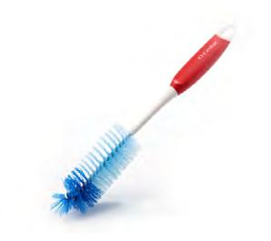 Brushes MULTI SURFACE CLEANING // Brushes O-Cedar Power Tip Bottle Brush Nylon bristles rinse clean Strong bristles at tip provide non-scratch scrubbing power