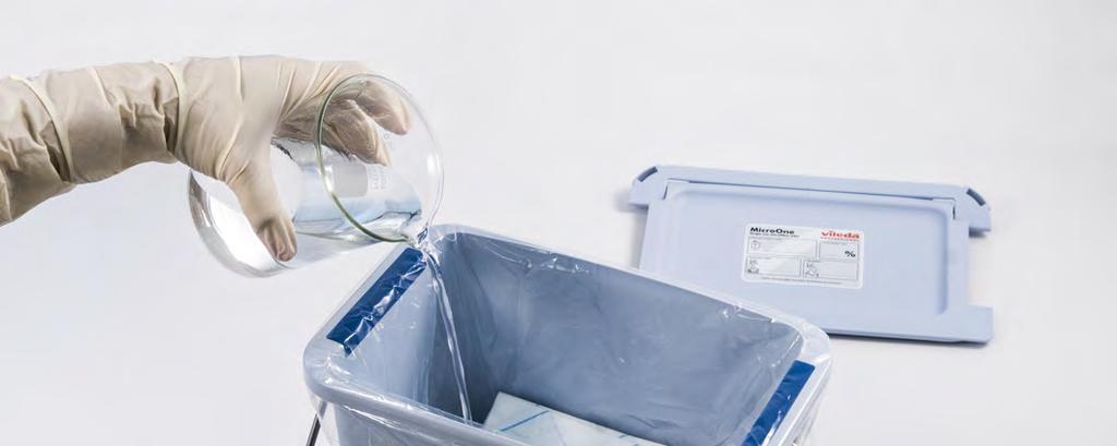 99% bacteria removal (including C-Diff)* Packed in re-sealable plastic bags that fit perfectly in our 6-liter bucket and includes a removable and customizable dosing sticker
