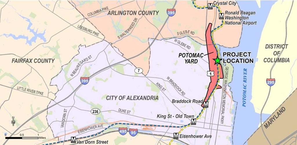 Why Do We Need a Metrorail Station at Potomac Yard? Project Purpose The project is proposed to improve local and regional transit accessibility to and from the Potomac Yard area adjacent to the U.S. oute 1 corridor for current and future residents, employees, and businesses.