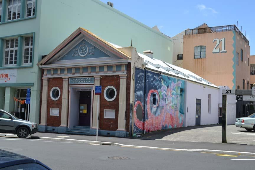 Theosophical Society Hall 19 Marion Street Image: Charles Collins, 2015 Summary of heritage significance This hall has been used continuously since its construction in 1918 by the Theosophical