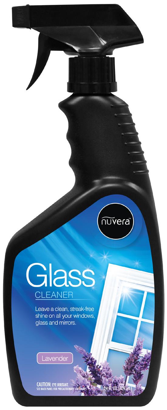 Glass CLEANER CLEANS + SHINES Fast, streak-free formula. Cuts grease and dirt. Leaves no oily residue.