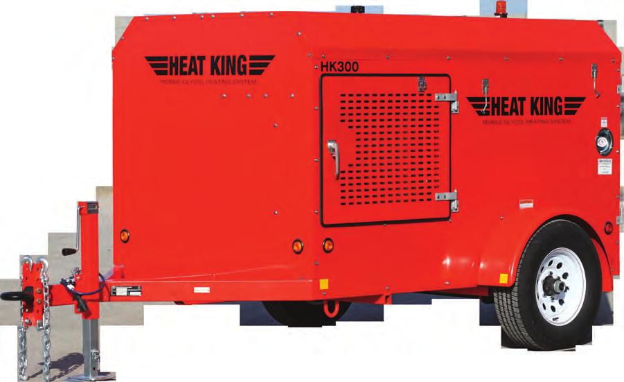 HK 300 THE HK300 MOBILE GLYCOL HEATING SYSTEM The HK300 is the midsize heater of the Heat King family. This unit was designed with the residential contractor in mind.
