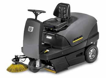 Industrial Ride-on vacuum sweepers KM 100/100 R Bp Top performance in continuous use the