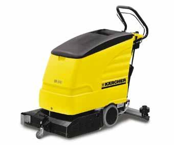 Walk-behind scrubber driers BR/BD 530 Bp Small areas cleaned quickly and efficiently.