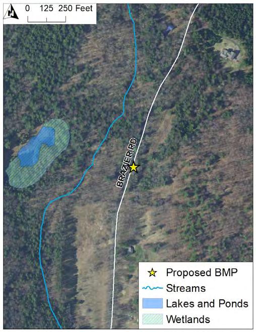 East Montpelier SWMP Preliminary BMP Summary Sheet BMP ID #: 12 Site name: Brazier Rd 801 1099 Brazier Rd, East Montpelier, VT Ditch / Swale Improvements, Check Dams,