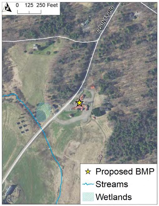 East Montpelier SWMP Preliminary BMP Summary Sheet BMP ID #: 13 Site name: Morse Farm Maple Sugarworks County Rd (south of Barnes Rd), East Montpelier, VT Stormwater Planters,
