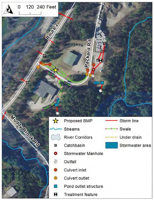 East Montpelier SWMP Preliminary BMP Summary Sheet BMP ID #: 16 Site name: Anderson Equipment 290 Packard Rd, East Montpelier, VT Check Dams, Cistern / Rain Barrel, Ditch / Swale Improvements,