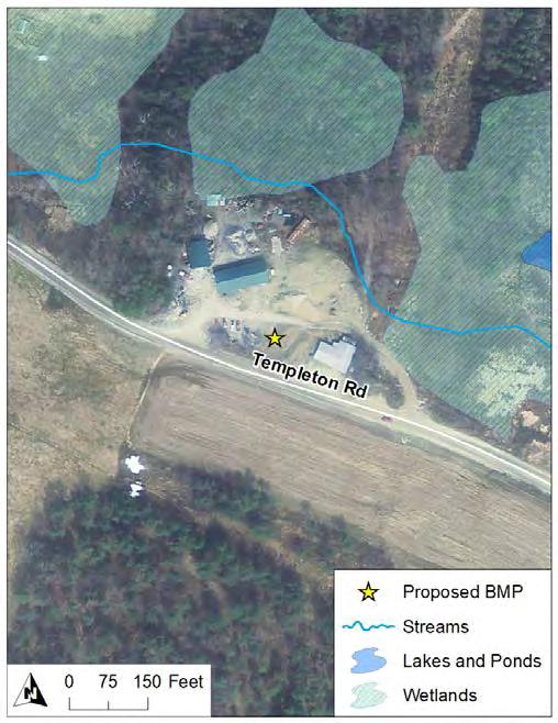East Montpelier SWMP Preliminary BMP Summary Sheet BMP ID #: 2 Site name: Town Garage and Fire Station 325 Templeton Rd, East Montpelier, VT Cistern / Rain Barrel, Ditch / Swale Improvements, Gravel