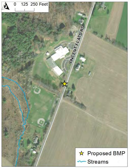 East Montpelier SWMP Preliminary BMP Summary Sheet BMP ID #: 3 Site name: East Montpelier Elementary School 665 Vincent Flats Rd, East Montpelier, VT Cistern / Rain Barrel, Ditch / Swale