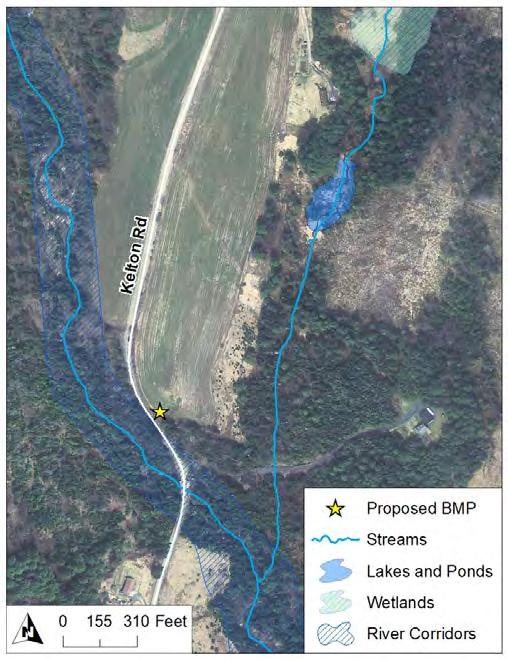East Montpelier SWMP Preliminary BMP Summary Sheet BMP ID #: 4 Site name: Kelton Rd Field 774 1034 Kelton Rd, East Montpelier, VT Ditch / Swale Improvements, Check Dams, Gravel Wetland, Step Pools