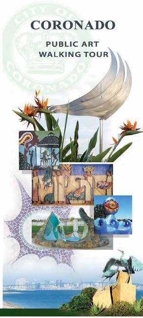 The brochure highlights 30+ pieces of Coronado s growing Public Art Collection as well as a map identifying the location