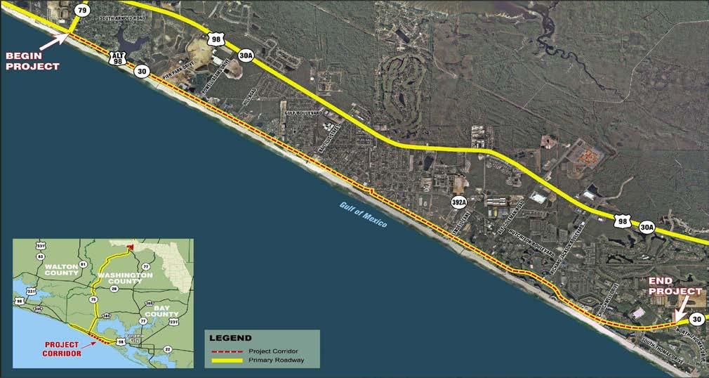 10. The Front Beach Road Project Development & Environment (PD&E) Study from the Middle Beach Road/North Thomas intersection to SR 79 which was initiated in fiscal year 2009 was completed in 2012.