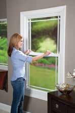 Double-hung windows allow both sashes to raise, lower and tilt in for cleaning the inside and