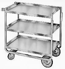Cambro BC 235 or approved equal CART, DISH, STAINLESS STEEL TN-003 Unit shall be of fully welded unitized construction with an overall carrying capacity of 500 pounds.