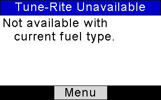 2 From the Main Menu of the Fyrite INSIGHT Plus, select the Fuel option and press the Enter key ( ). This displays the Select Fuel menu.