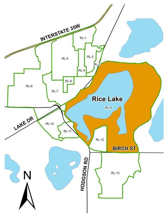 CATCHMENT PROFILE: RL-9 Catchment Summary Acres 992 Dominant Land Cover Lake Parcels 90 TSS (lb/yr) 13,588 TP (lb/yr) 43.1 Volume (acre-feet/yr) 36.