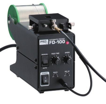 SAMPLE CONFIGURATION ➀ Temperature-Controlled Lead-Free Soldering Station FRONT PANEL (Common FD-0/1) ➊ Mode Changer ➋ Feed Adjuster ➌ Feed Speed Adjuster ➍ Main Power Switch ➎ Return Amount Adjuster