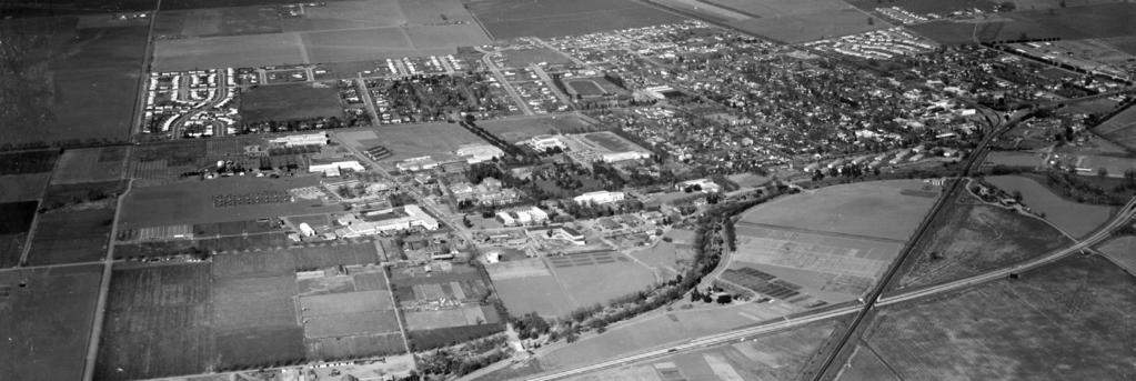 Aerial view of UC Davis and the City of Davis (1953) CAMPUS HISTORY In the years before European settlement of the Americas, the southwest portion of the Sacramento Valley and the northeast uplands