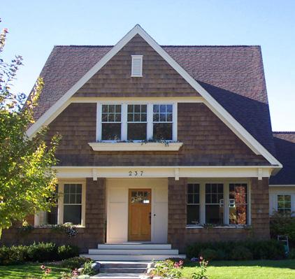 Homes in the rts and crafts tradition are characterized by an eclectic mix of architectural elements such as broad open porches; low sloping roofs with deep