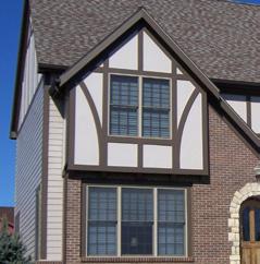 Gable, hip and shed dormers are dominant features of the style.