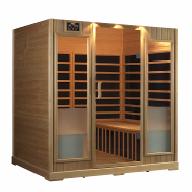 On larger sauna rooms with more than one bench, rotate the wooden bench supports away from the side walls.