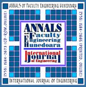 ANNALS of Faculty Engineering Hunedoara International Journal of Engineering Tome XII [2014] Fascicule 3 [August] ISSN: 1584 2673 [CD Rom, online] a free access multidisciplinary publication of the