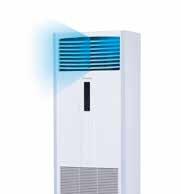 controller: BRC52A62 * optional * supplied with Far air flow The Daikin floor standing is able to achieve air flow distance as far as 25m (size 160) which is about the size of a basketball court.