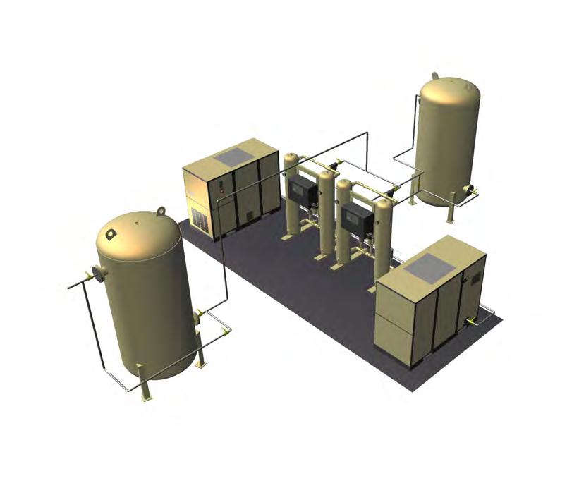 Compressed Air System Single Source Responsibility Fully Integrated Support Compressed
