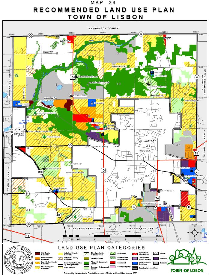 Land Use Plan Overlay Black: Existing service