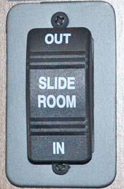SECTION 10 SLIDEOUT ROOMS AND LEVELING SLIDEOUT ROOM LOCK SYSTEM The ignition key must be placed in the on or run position to operate the slideout room(s).