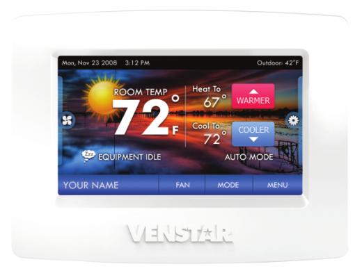 Get To Know Your Thermostat Home Screen Outdoor Temperature Backlit