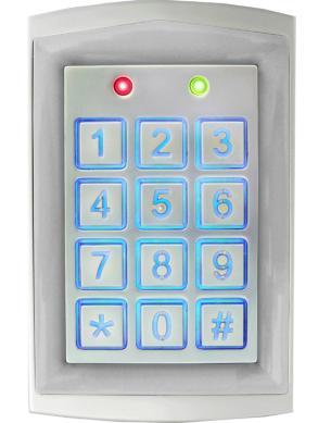Access Sealed-Housing Keypads SK-2323-SDQ Mullion-style keypad SK-2323-SPAQ Mullion-style piezoelectric keypad with built-in proximity card reader