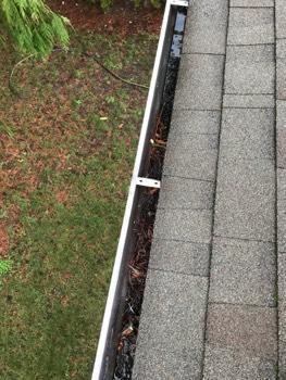 3. Driveway and Walkway Condition Debris at north gutter