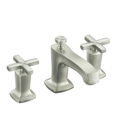 MARGAUX WIDESPREAD LAVATORY FAUCET WITH CROSS HANDLES Solid brass construction for durability and reliability KOHLER finishes resist corrosion and