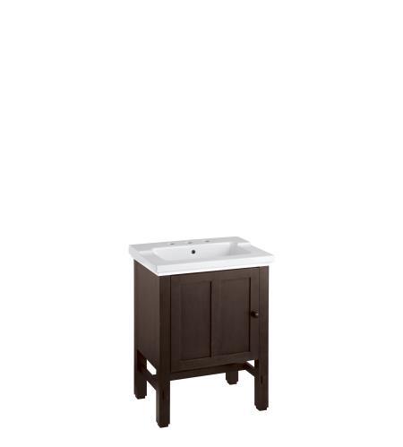 line K-2604 KOHLER TRESHAM 24" VANITY 23-3/4"L x 18-1/4"D x 32-1/2"H Provides a customizable bathroom solution that is expandable from 24" to 84" which
