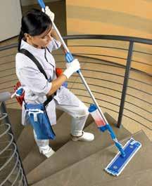 TOTAL MOP ON-BOARD On board container with fewer movable parts = hassle-free application VELCRO MOPS Total Mop bucketless cleaning system complete blue - 50 oz.