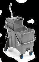 STARTER KITS TWICE DUAL BUCKET CLEANING KITS 2x COMBO: TWICE Dual Bucket (8 gallon total; 4 gallon per side) w/ Side Press Item# 0361SL2800U FLOOR CLEANING KIT - 16 TAB MOP TWICE Dual