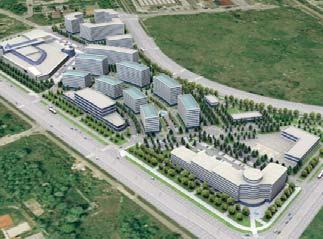 Student Olympic Games campus 2009, 200000 m2, city of Belgrade and - Block 67 Associates- Delta city is projected as logistical pivot for future Olympic campus and as one of the principal commercial
