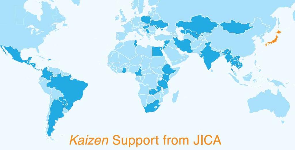 JICA Kaizen projects spread all over the world for