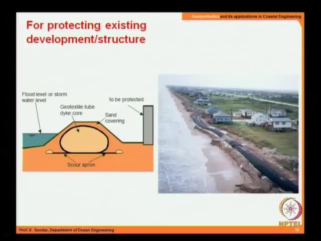 (Refer Slide Time: 1:04:14) For protecting an existing development or a structure there may be an existing structure, may be a monument which needs to be