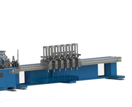 A single-purpose rolling line for production of up to 3 slat types of horizontal exterior blinds C, S, Z or Flach (according to the customer s requirements).