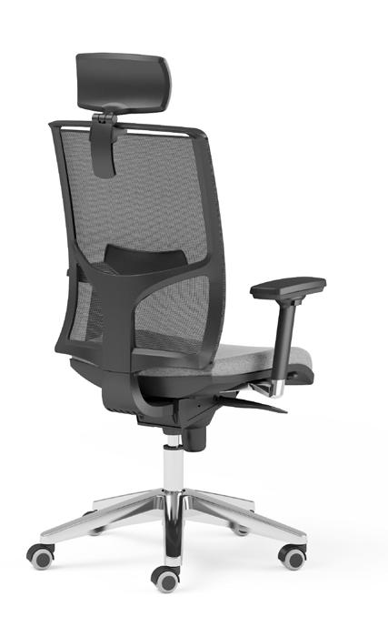 The chair is available with height adjustable arms designed for better ergonomics and